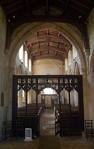 The interior looking west May 2011
